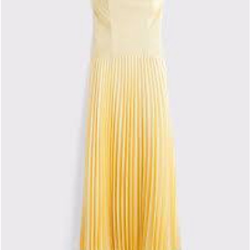 Abercrombie & Fitch Yellow Strapless Dress